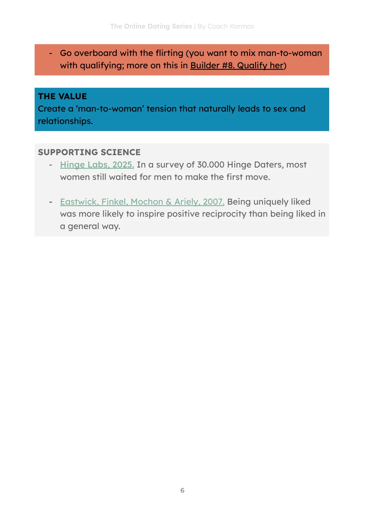 Builder #3 common mistakes and supporting science