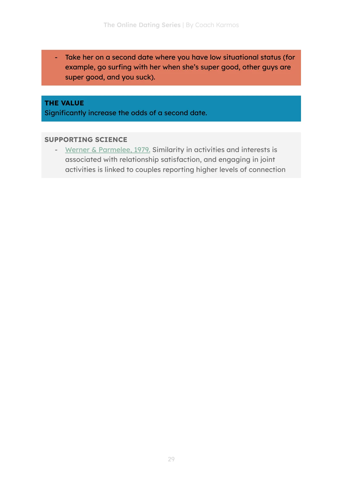 Rule #8 common mistakes and supporting science