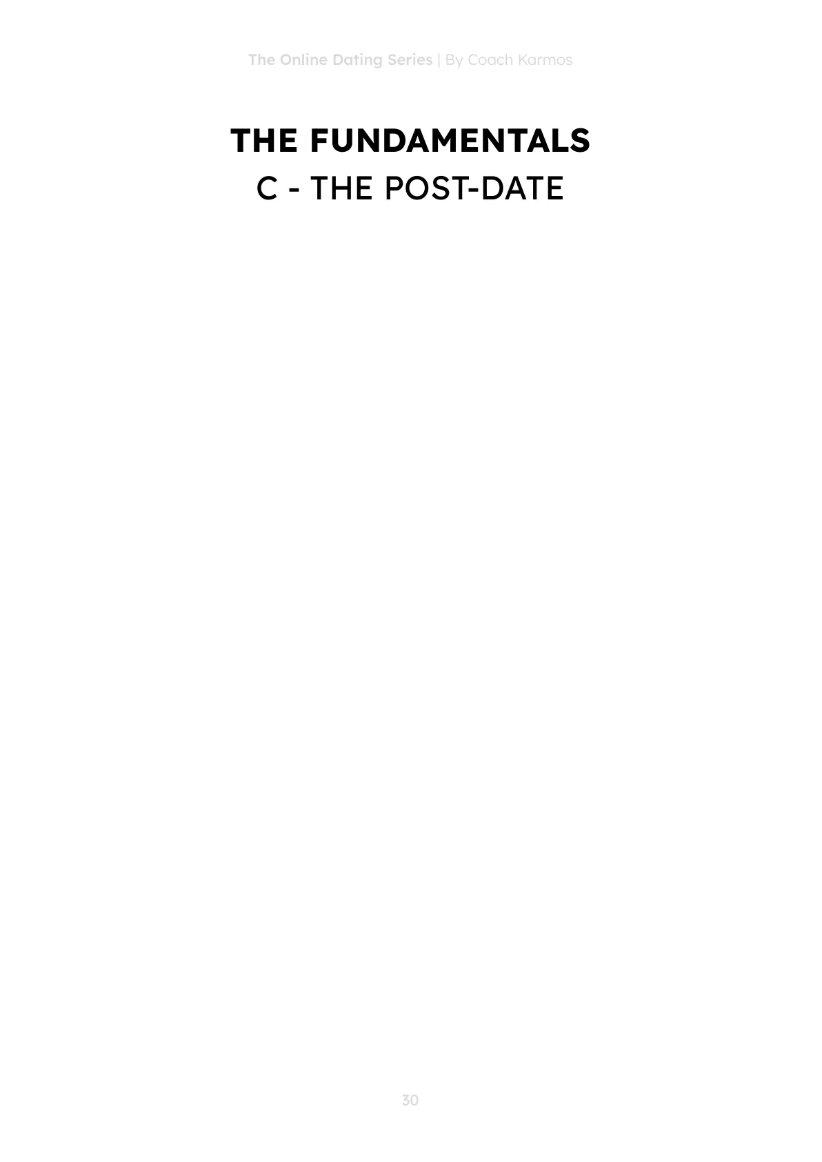 C - The post-date
