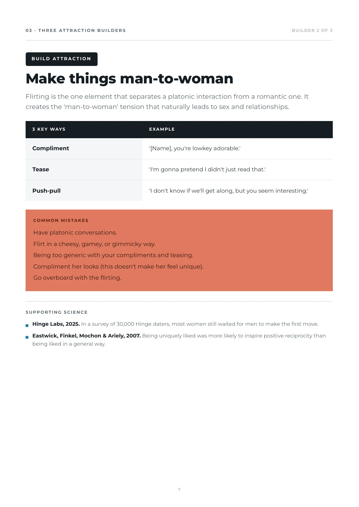 Attraction builder: make things man-to-woman
